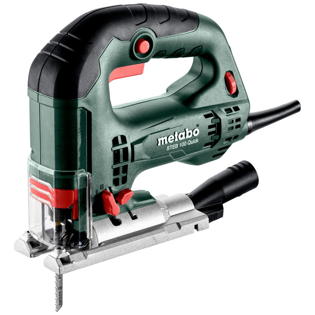 Metabo Stichsäge STEB 100 Quick, incl. Stichsägeblatt, Zubehör, Kunststoffkoffer