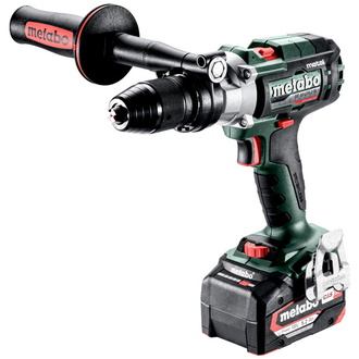 Metabo Akku-3-Gang-Schlagbohrschrauber SB 18 LTX-3 BL I Metal, metaBOX 145 L, 18V 2x5.2Ah Li-Power + ASC 55