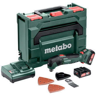 Metabo Akku-Multitool PowerMaxx MT 12, incl. 2x Akku Li-Power 2 Ah, Ladegerät, Zubehör, metaBOX