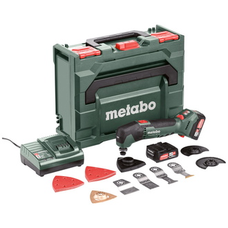 Metabo Akku-Multitool PowerMaxx MT 12, incl. 2x Akku Li-Power 2 Ah, Ladegerät, zahlreiches Zubehör, metaBOX