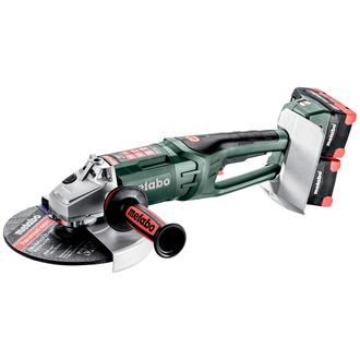 Metabo Akku-Winkelschleifer WPB 36-18 LTX BL 24-230 Quick, Kunststoffkoffer, 18V 4x8Ah LiHD + ASC 145 Duo