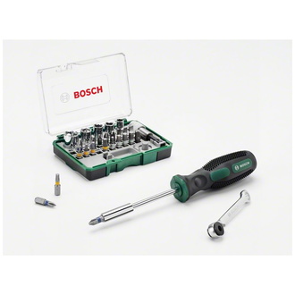 Bosch 27-tlg. Mini-Ratschen-Set + Handschraubendreher