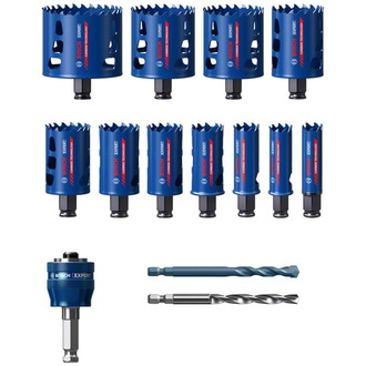 Bosch EXPERT Tough Material Lochsäge-Set, 20/22/25/32/35/40/44/51/60/64/76 mm, 14-tlg.