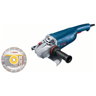 Bosch Winkelschleifer GWS 22-230 J, incl. Zubehör, Diamanttrennscheibe, im Karton