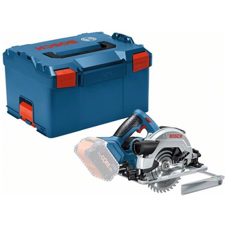 Bosch Akku-Kreissäge GKS 18V-57 G, incl. Parallelanschlag, Zubehör, L-BOXX