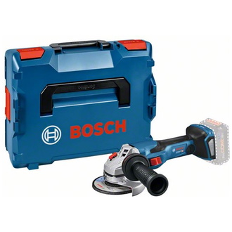 Bosch Akku-Winkelschleifer GWS 18V-15 C, Solo Version, Zusatzhandgriff, L-BOXX