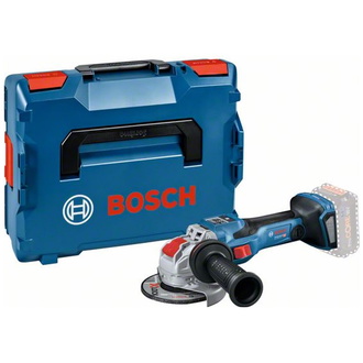 Bosch Akku-Winkelschleifer BITURBO mit X-LOCK GWX 18V-15 SC, Solo Version (ohne Akku, ohne Ladegerät), L-BOXX mit Einlagen