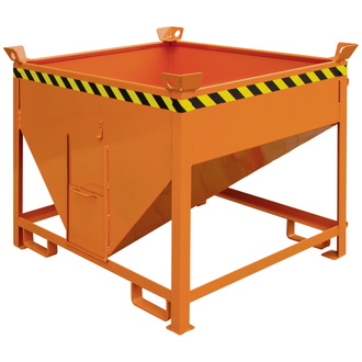 Eichinger Silobehälter, mit Auslaufschieber, 500 Liter, reinorange