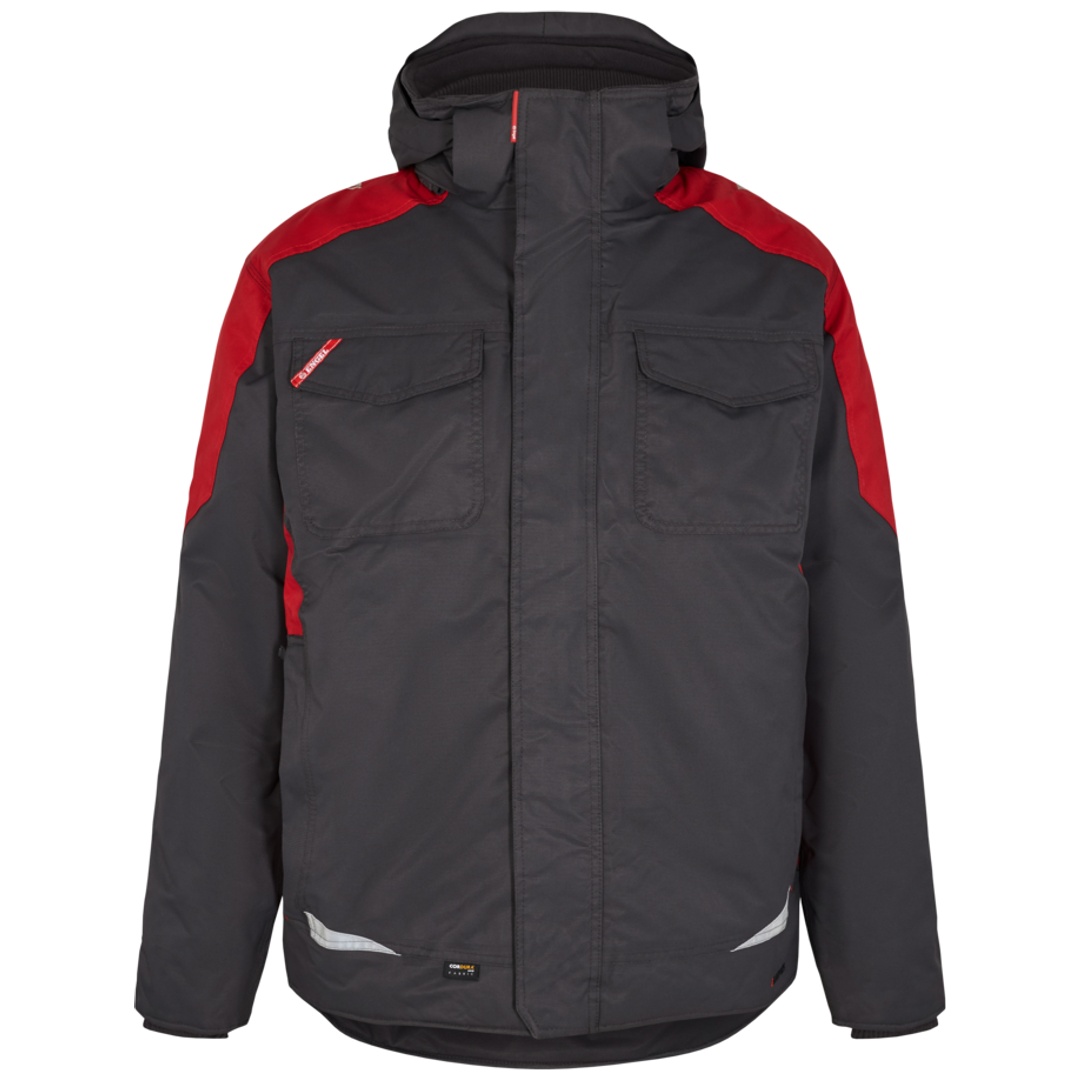 ENGEL Winterjacke Galaxy 1410-354-79757 Gr. S anthrazit grau/tomato red
