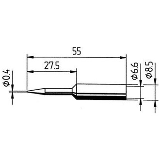 ERSA Lötspitze Bleistiftspitz 0,4 mm Verläng.