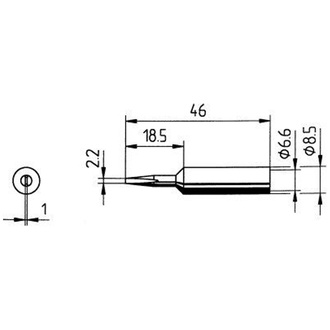 ERSA Ersatz-Lötspitze Meißel 2,2 mm SB ERSA