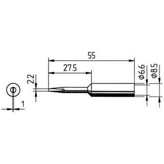 ERSA Ersatz-Lötspitze Meißel 2,2 mm Verläng. ERSA