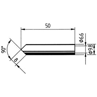 ERSA Ersatz-Lötspitze 8 mm BDS.angeschr. ERSA