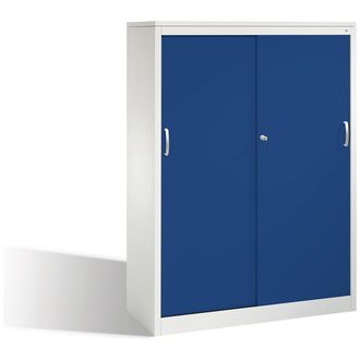 C+P Schiebetürenschrank Acurado-2000 1200 x 1600 x 500 lichtgrau/enzianblau, Modell 2058-1200