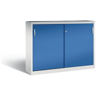 C+P Schiebetürenschrank Acurado-2000, 1600 x 1200 x 400 enzianblau/lichtgrau, Modell 2147-09