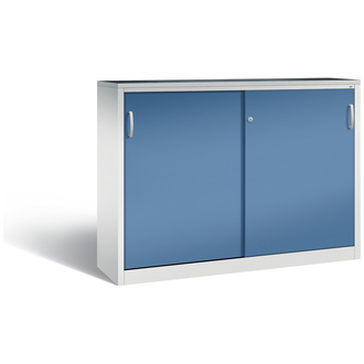 C+P Schiebetürenschrank Acurado-2000, 1600 x 1200 x 400 fernblau/lichtgrau, Modell 2147-09