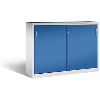 C+P Schiebetürenschrank Acurado-2000, 1600 x 1200 x 500 enzianblau/lichtgrau, Modell 2157-092