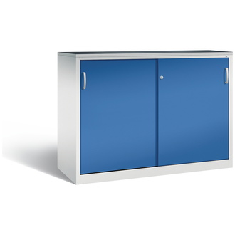 C+P Schiebetürenschrank Acurado-2000, 1600 x 1200 x 600 enzianblau/lichtgrau, Modell 2167-09