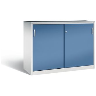 C+P Schiebetürenschrank Acurado-2000, 1600 x 1200 x 600 fernblau/lichtgrau, Modell 2167-09