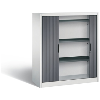 C+P Rollladenschrank Omnispace 1200 x 1345 x 420 lichtgrau/schwarzgrau, Modell 3223-00