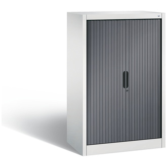 C+P Rollladenschrank Omnispace 800 x 1230 x 420 lichtgrau/schwarzgrau, Modell 3231-00