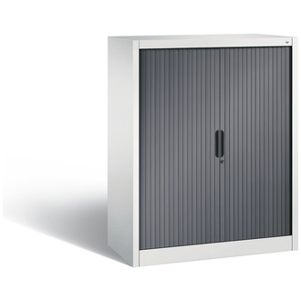 C+P Rollladenschrank Omnispace 1000 x 1230 x 420 lichtgrau/schwarzgrau, Modell 3232-00