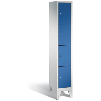 C+P Schließfachschrank Classic 320 x 1850 x 500 enzianblau/lichtgrau, Modell 8010-104