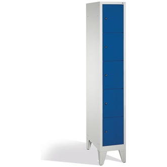 C+P Schließfachschrank Classic 320 x 1850 x 500 enzianblau/lichtgrau, Modell 8010-105