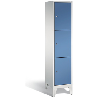 C+P Schließfachschrank Classic 420 x 1850 x 500 fernblau/lichtgrau, Modell 8010-123