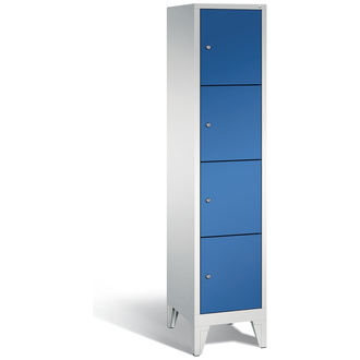 C+P Schließfachschrank Classic 420 x 1850 x 500 enzianblau/lichtgrau, Modell 8010-124