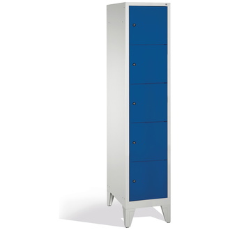 C+P Schließfachschrank Classic 420 x 1850 x 500 enzianblau/lichtgrau, Modell 8010-125