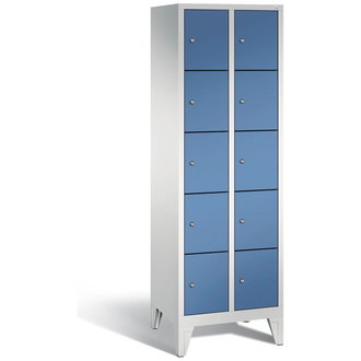 C+P Schließfachschrank Classic 610 x 1850 x 500 fernblau/lichtgrau, Modell 8010-205