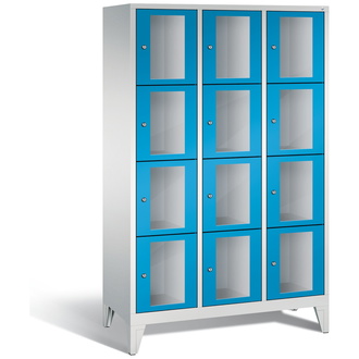 C+P Schließfachschrank Classic, 12 Fächer 1200 x 1850 x 500 lichtblau/lichtgrau, Modell 8010A324