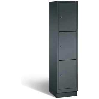 C+P Schließfachschrank Classic 420 x 1800 x 500 anthrazitgrau/anthrazitgrau, Modell 8020-123