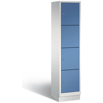 C+P Schließfachschrank Classic 420 x 1800 x 500 fernblau/lichtgrau, Modell 8020-124