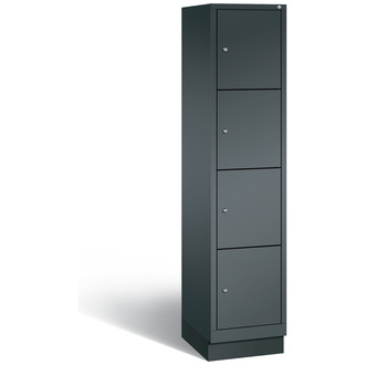 C+P Schließfachschrank Classic 420 x 1800 x 500 anthrazitgrau/anthrazitgrau, Modell 8020-124