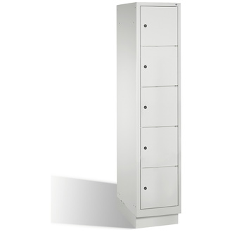 C+P Schließfachschrank Classic 420 x 1800 x 500 lichtgrau/lichtgrau, Modell 8020-125