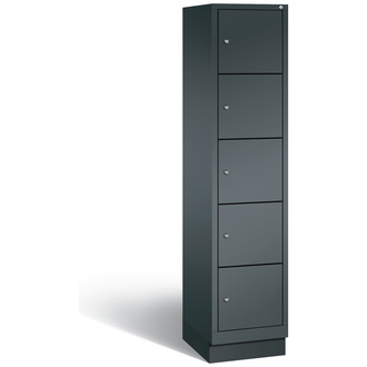 C+P Schließfachschrank Classic 420 x 1800 x 500 anthrazitgrau/anthrazitgrau, Modell 8020-125