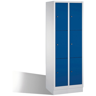 C+P Schließfachschrank Classic 610 x 1800 x 500 enzianblau/lichtgrau, Modell 8020-203