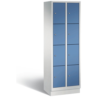 C+P Schließfachschrank Classic 610 x 1800 x 500 fernblau/lichtgrau, Modell 8020-204