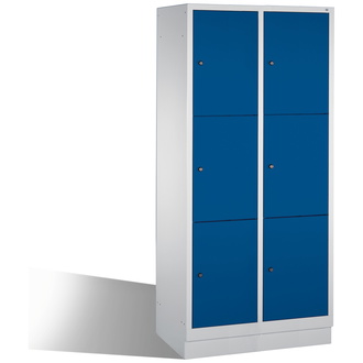 C+P Schließfachschrank Classic 810 x 1800 x 500 enzianblau/lichtgrau, Modell 8020-223