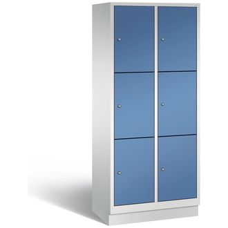 C+P Schließfachschrank Classic 810 x 1800 x 500 fernblau/lichtgrau, Modell 8020-223