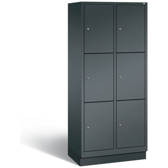 C+P Schließfachschrank Classic 810 x 1800 x 500 anthrazitgrau/anthrazitgrau, Modell 8020-223