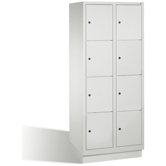 C+P Schließfachschrank Classic 810 x 1800 x 500 lichtgrau/lichtgrau, Modell 8020-224