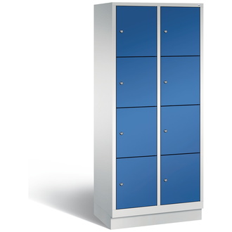 C+P Schließfachschrank Classic 810 x 1800 x 500 enzianblau/lichtgrau, Modell 8020-224