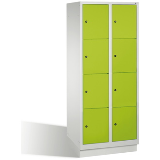 C+P Schließfachschrank Classic 810 x 1800 x 500 viridingrün/lichtgrau, Modell 8020-224