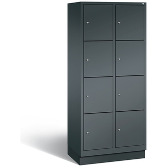 C+P Schließfachschrank Classic 810 x 1800 x 500 anthrazitgrau/anthrazitgrau, Modell 8020-224