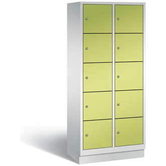 C+P Schließfachschrank Classic 810 x 1800 x 500 viridingrün/lichtgrau, Modell 8020-225