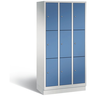 C+P Schließfachschrank Classic 900 x 1800 x 500 fernblau/lichtgrau, Modell 8020-303