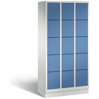 C+P Schließfachschrank Classic 900 x 1800 x 500 fernblau/lichtgrau, Modell 8020-305